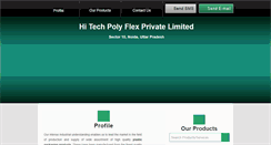 Desktop Screenshot of hitechpolyflex.com